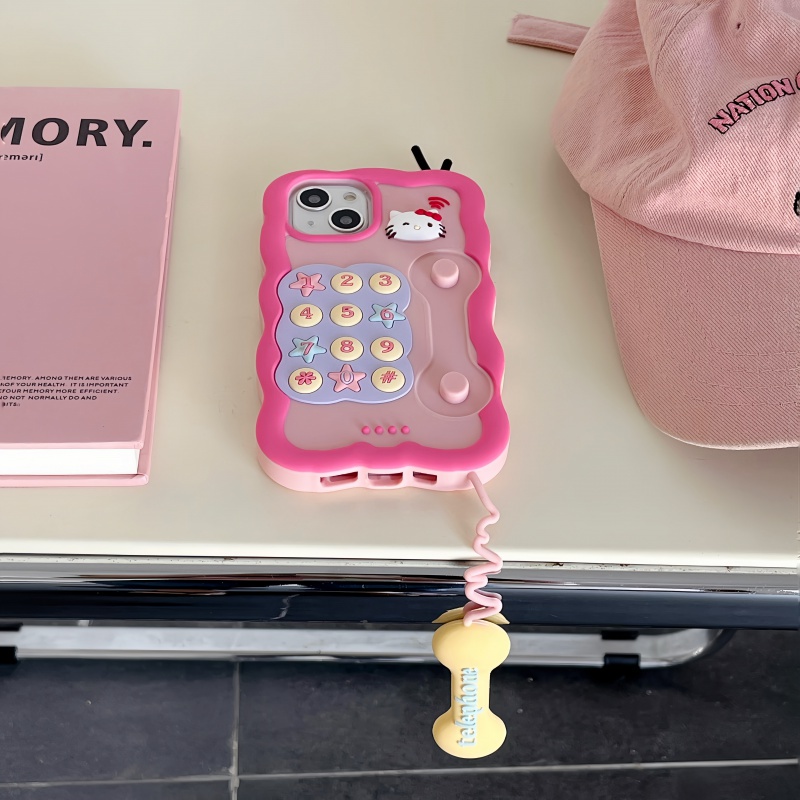 Ốp Điện Thoại Màu Hồng 3D Cho iPhone 11 12 12Pro 12promax 14Pro 13 casing 13Pro 13promax 14 14promax iPhone13