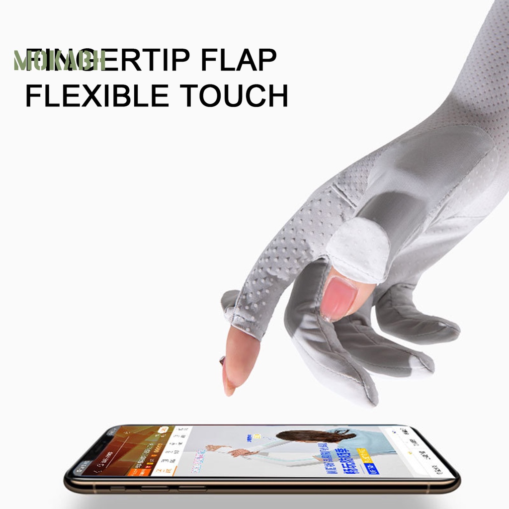 1 Cặp Găng Tay Bằng Nylon Co Giãn Cách Nhiệt Chống Tia UV Bảo Vệ Toàn Diện