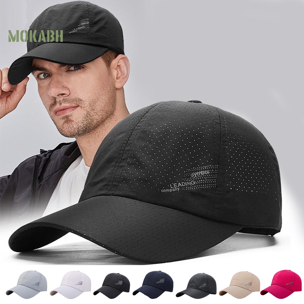 Mũ Lưỡi Trai Phối Lưới Thoáng Khí Nhanh Khô Thời Trang Mùa Hè Cho Nam Và Nữ