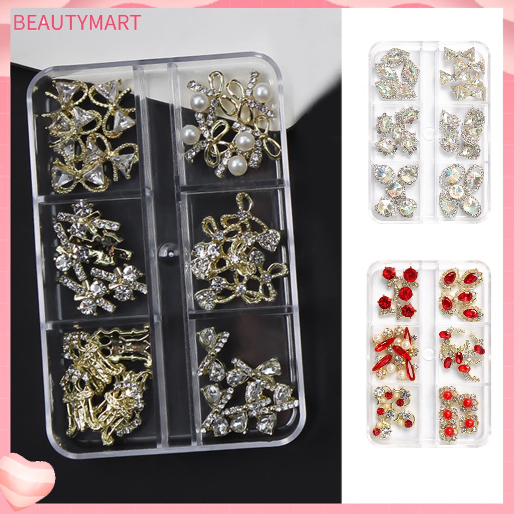 Phụ Kiện Trang Trí Móng Tay Hình Bướm Bằng Hợp Kim Siêu Sáng Bóng DIY