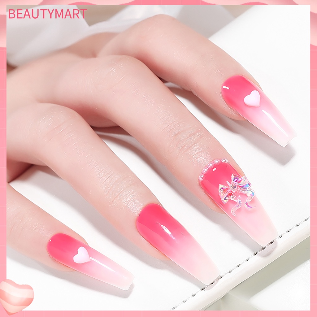 Set 50 Phụ Kiện Trang Trí Móng Tay 3D Hình Nơ Siêu Nhẹ DIY