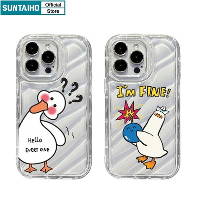 Suntaiho Ốp lưng ốp iphone Ốp Điện Thoại Mềm Trong Suốt Chống Sốc In Hình Động Vật Cho ốp iphone 13Pro 7 8 Plus X XS XR XSMAX 11 12 13 14 Pro Max 14Pro