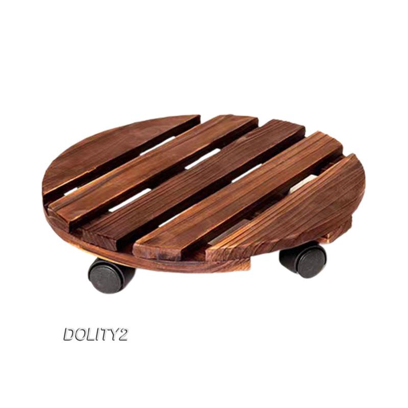 [Dolity2] Giá Đỡ Chậu Hoa Dạng Lăn Trang Trí Phòng Trong Nhà