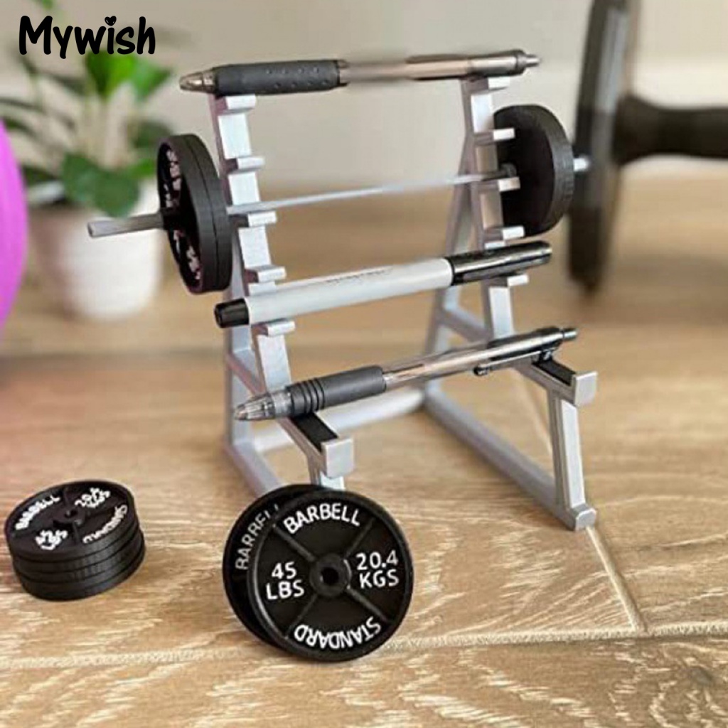 Mw * Giá Đỡ Bút Mini Màu Xám Để Bàn Trang Trí Không Dễ Biến Dạng