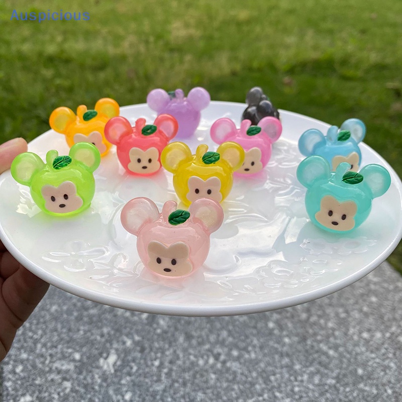 1 Mô Hình Chuột Micky Mini Bằng Nhựa Resin Màu Sắc Ngẫu Nhiên Trang Trí Bảng Điều Khiển Xe Hơi