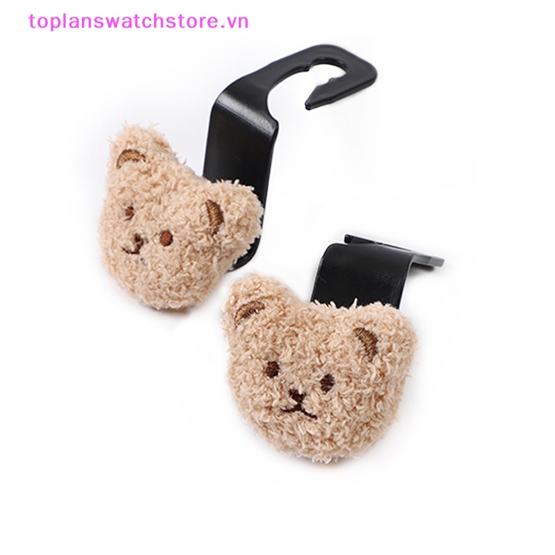 Móc Treo Đồ Gắn Ghế Ngồi Xe Hơi Hình Gấu Bông Bằng Nhựa Dễ Thương