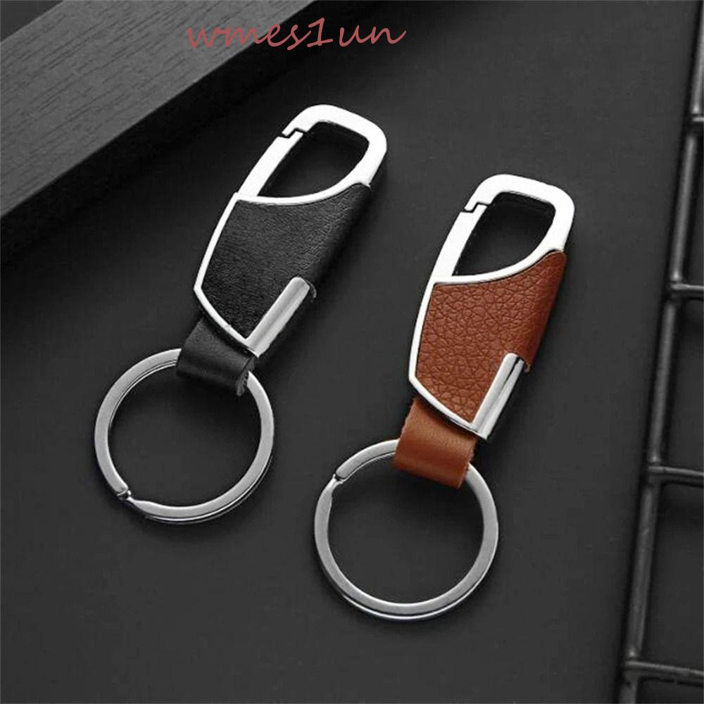 Móc Chìa Khóa Bằng Da WMES15H Chống Thất Lạc Đơn Giản Cho Nam