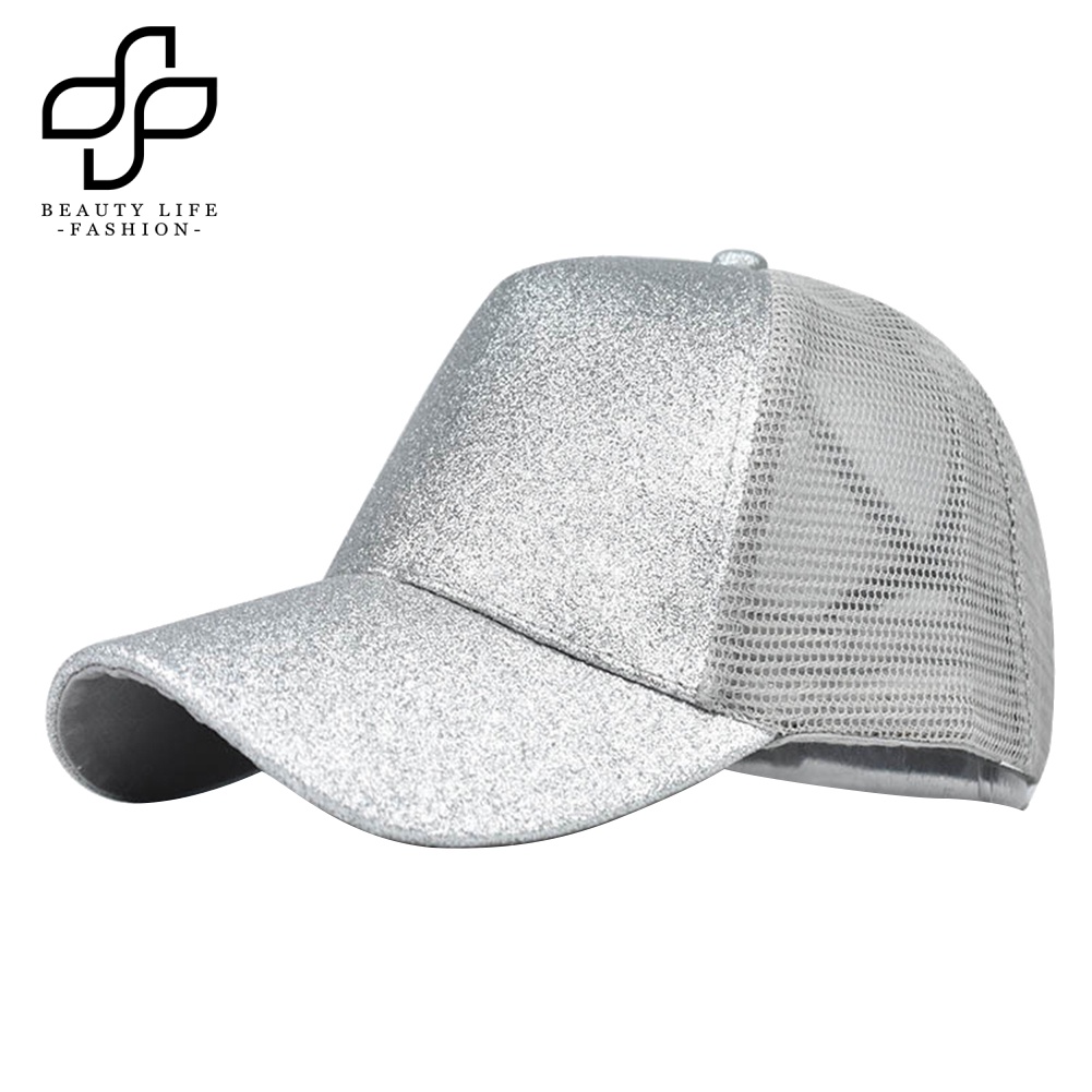 Mũ Lưỡi Trai Phối Lưới Chống Tia UV Có Thể Điều Chỉnh Kích Cỡ Thời Trang Mùa Hè Cho Nữ