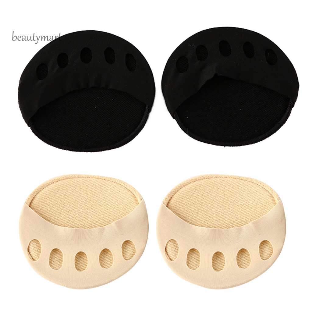 1 Cặp Vớ Nửa Ngón Chân Thoáng Khí Kháng Khuẩn Màu Đen Và Kaki