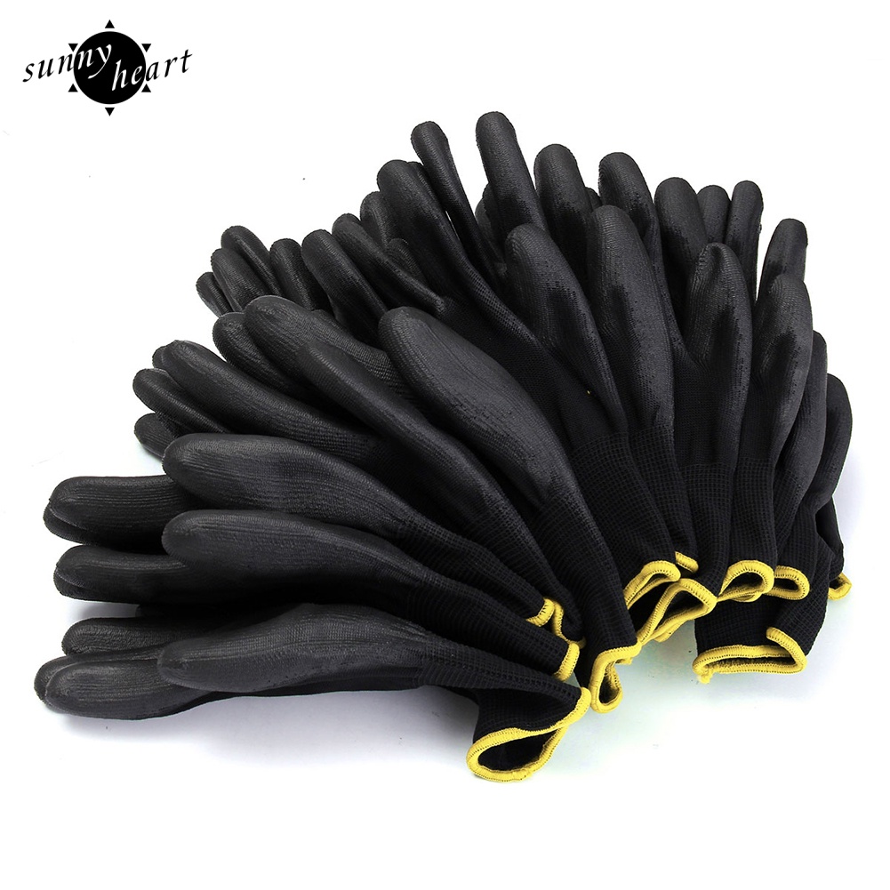 Set 12 Đôi Găng Tay Giả Da Nylon Bảo Vệ An Toàn Khi Làm Việc