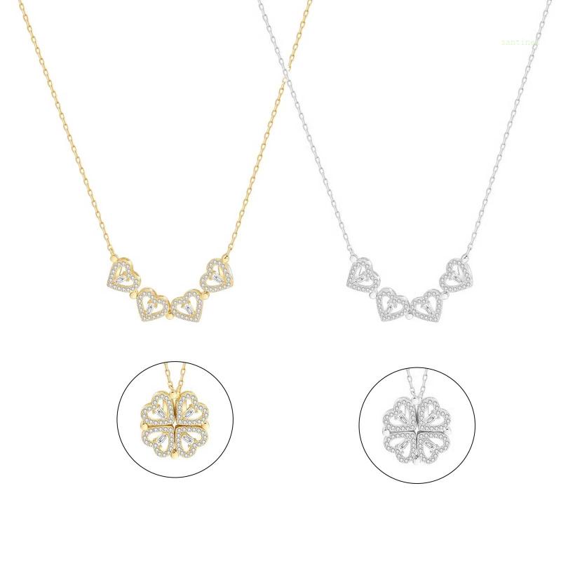 Vòng cổ Mặt Cỏ Bốn Lá Phong Cách Ins Cho Nữ