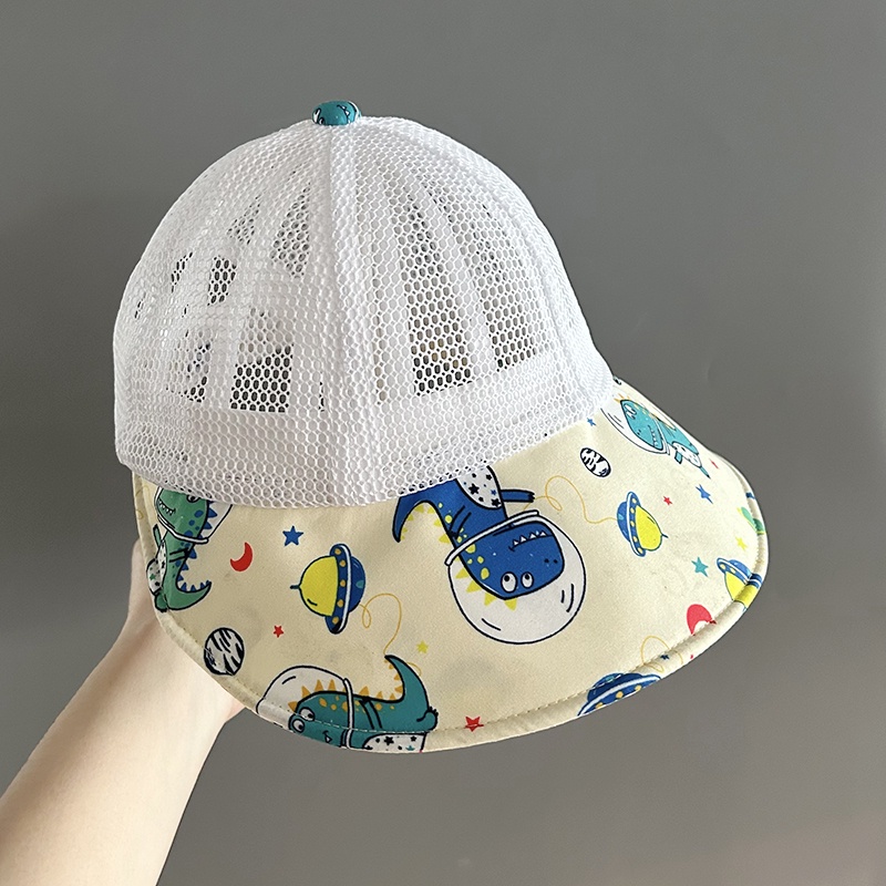 Nón Tai Bèo Vành Rộng Phối Lưới Thoáng Khí Thời Trang Mùa Hè Cho Bé