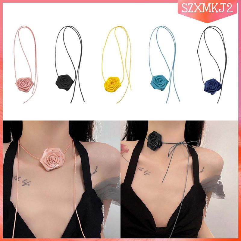 Vòng Cổ Choker Họa Tiết Hoa szxmkj2 Thời Trang Dự Tiệc