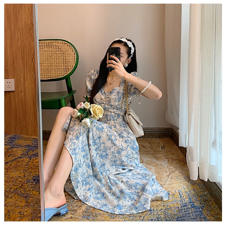 Đầm Plus Size Họa Tiết Tranh Sơn Dầu Thời Trang Mùa Hè Cho Nữ