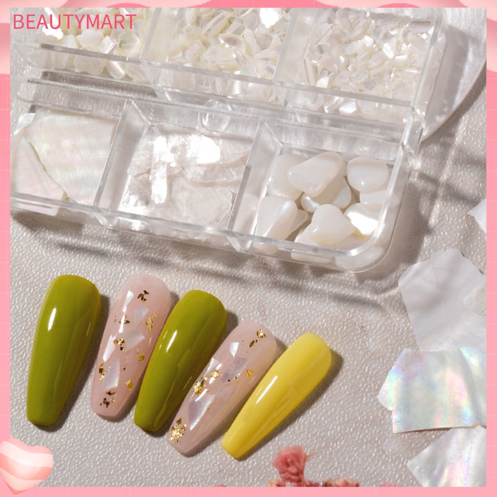 1 Hộp Vỏ Sò 3D Trang Trí Móng Tay Nghệ Thuật