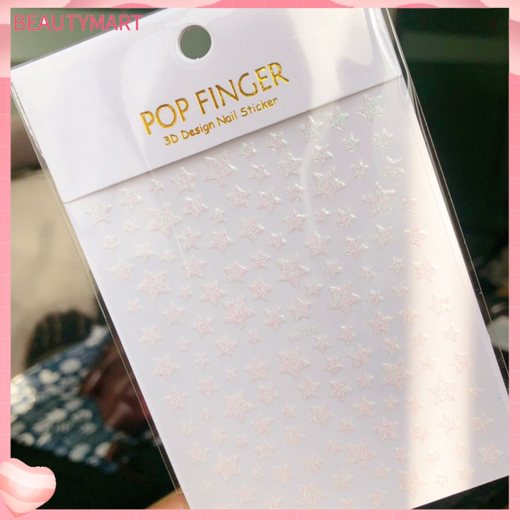 Miếng Dán Trang Trí Móng Tay Lấp Lánh Siêu Mỏng Không Phai Màu Dành Cho Nữ