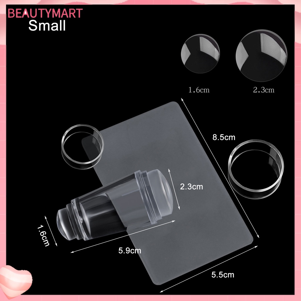 Dụng Cụ Dặm Sơn Móng Tay Hai Đầu Không Biến Dạng Trong Suốt