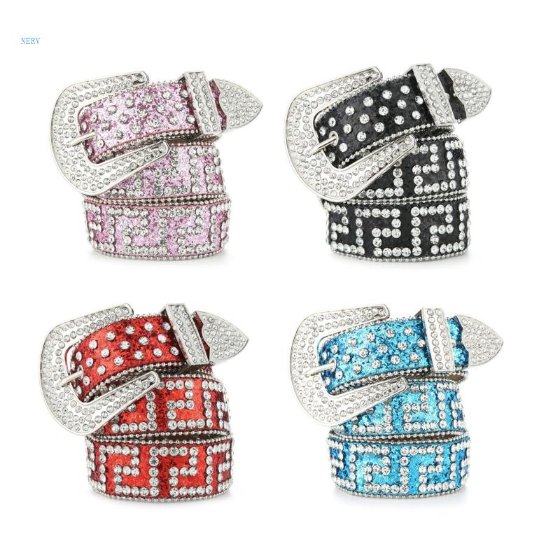 Thắt Lưng Bản Rộng Đính Đá Nhiều Màu Sắc Có Thể Điều Chỉnh Cho Đầm