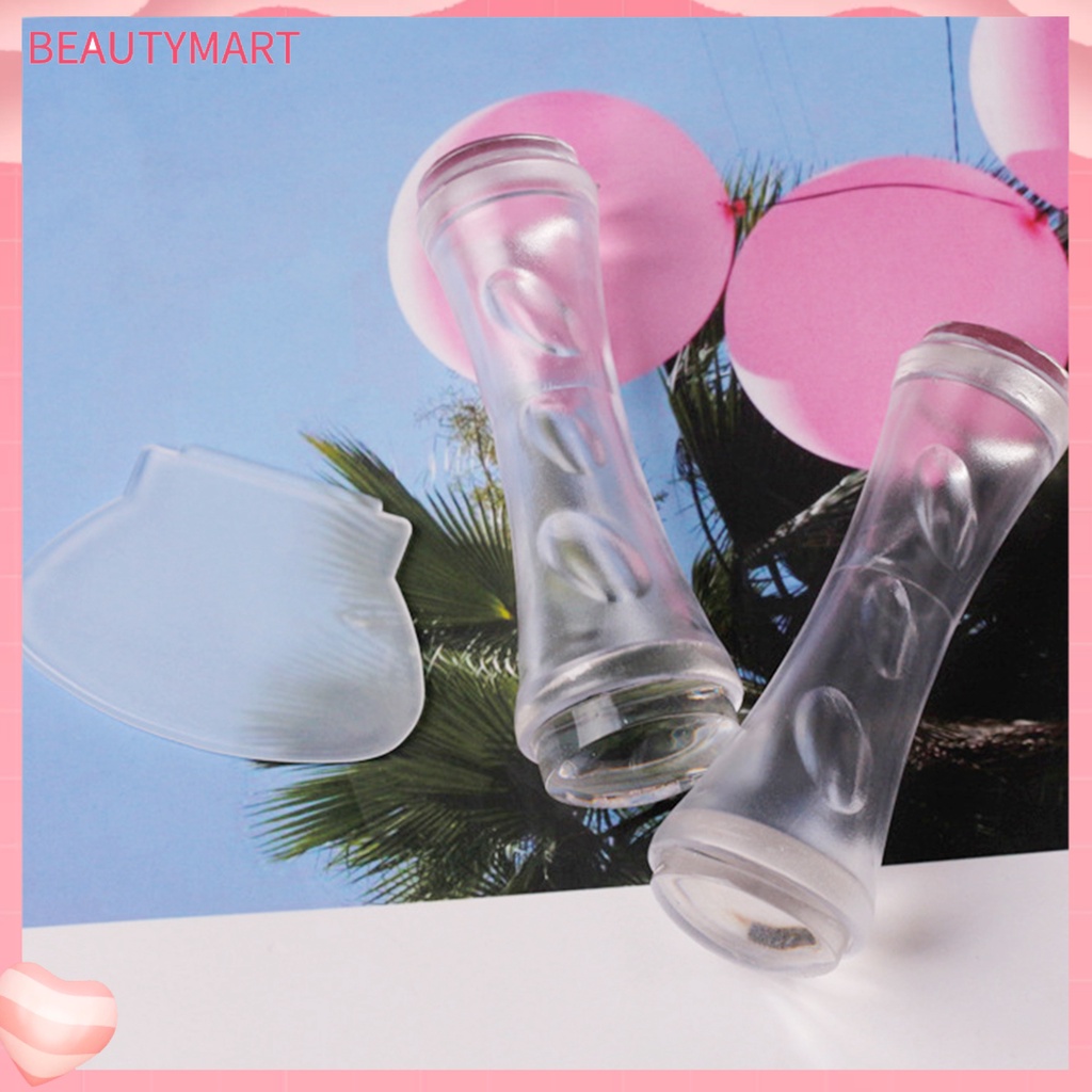 Dụng Cụ In Hình Móng Tay Hai Đầu Độ Co Giãn Cao Bằng Silicone Kèm Dụng Cụ Cạo