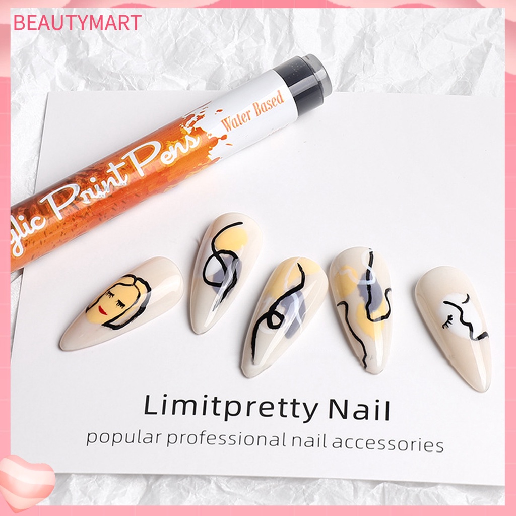 Bút Vẽ Trang Trí Móng Tay Nhanh Khô Không Gây Kích Ứng Dễ Sử Dụng