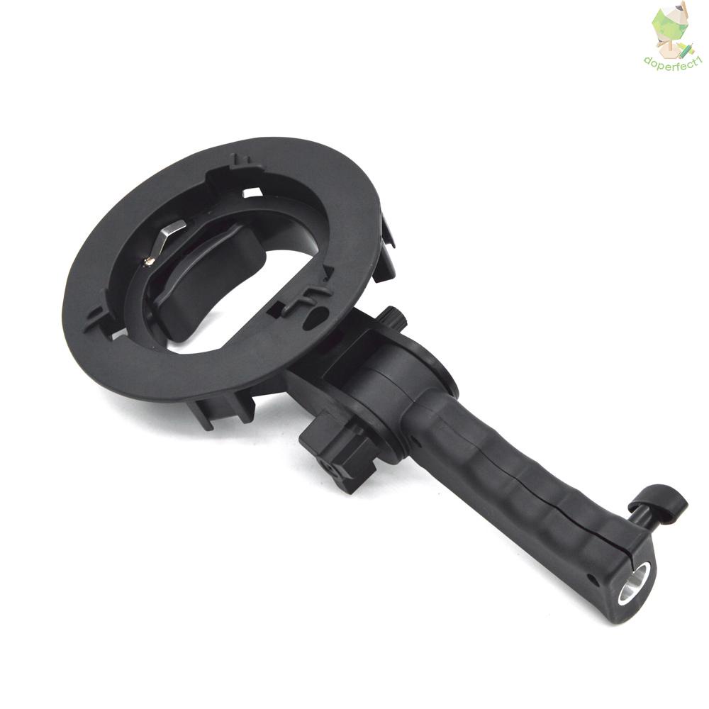 S-shaped Handheld Grip Portable Bowens Mount Speedlight Bracket for Flashlight Softbox Support Reflective Umbrella and o   Came-6.5