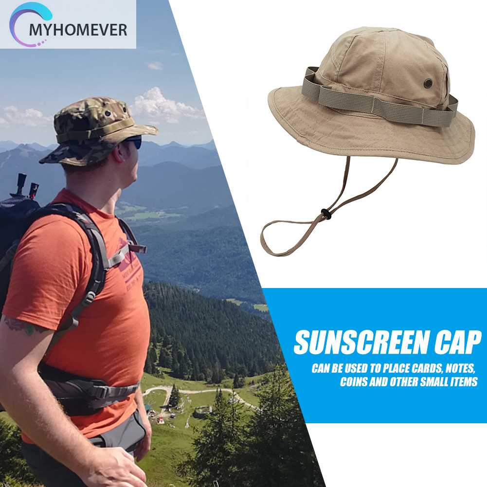 Nón Tai Bèo Chống Tia UV Bằng Vải Cotton Thoáng Khí Gấp Gọn Được Dành Cho Nam