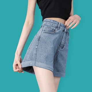 Quần Short Jean Ống Rộng Thời Trang Đi Biển Mùa Hè Cho Nữ