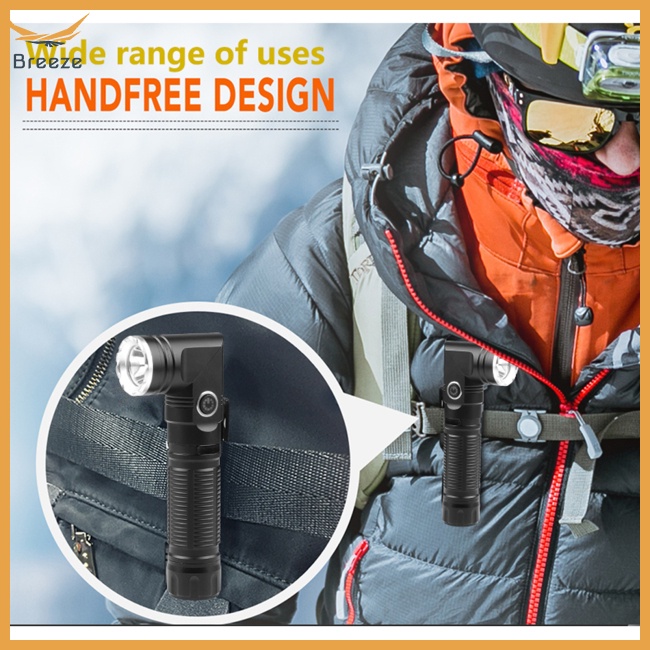 Đèn Pin Mini Đeo Đầu 3 Mức Độ 90 Độ Có Thể Xoay Và Kẹp Tiện Dụng