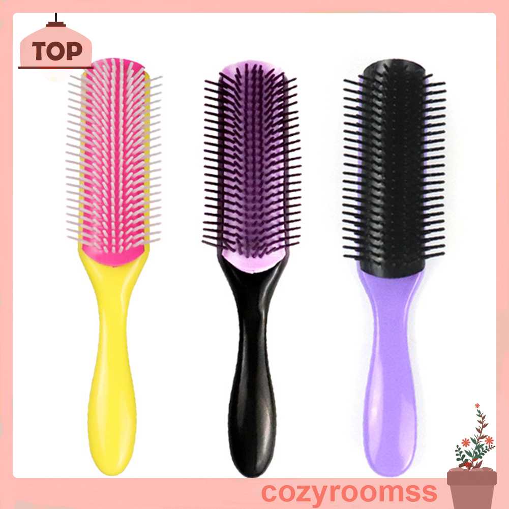 Lược Chải Tóc 9 Răng Lược Chải Tóc Xoăn Thẳng Cho Nam Và Nữ