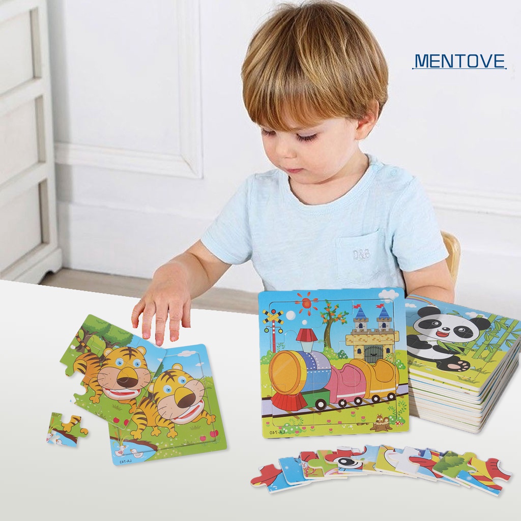 Bộ Đồ Chơi Ghép Hình Khỉ Hoạt Hình Vui Nhộn Cho Bé