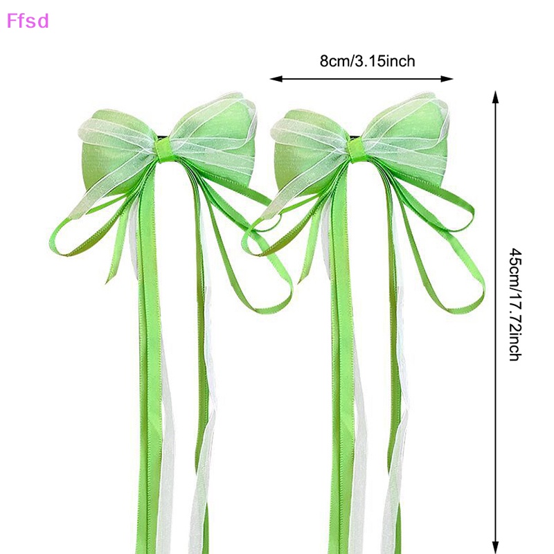 {Ffsd} Bộ 2 Kẹp Tóc Đính Nơ Phong Cách Hán Phục Trung Hoa Cổ Tích Siêu Đẹp Thích Hợp Làm Quà Tặng Cho Bé Gái