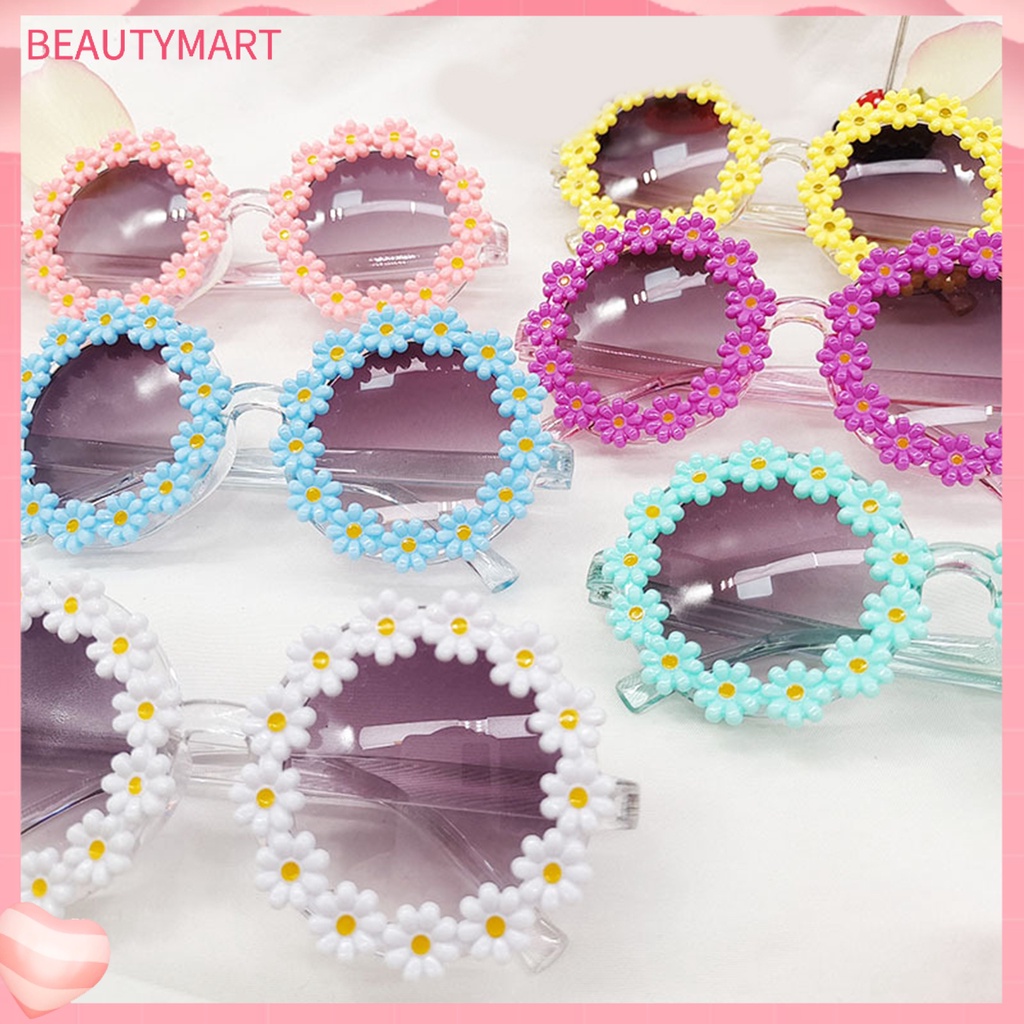 Kính Mát Tròn Chống Tia UV Hình Hoa Hướng Dương Sáng Tạo Cho Bé