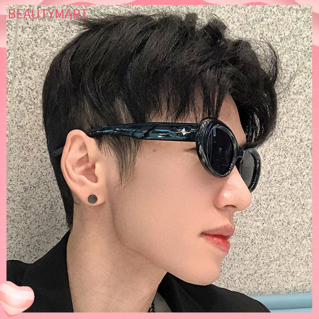 Kính Mát Hình Oval Trong Suốt Chống Tia UV Thời Trang Unisex