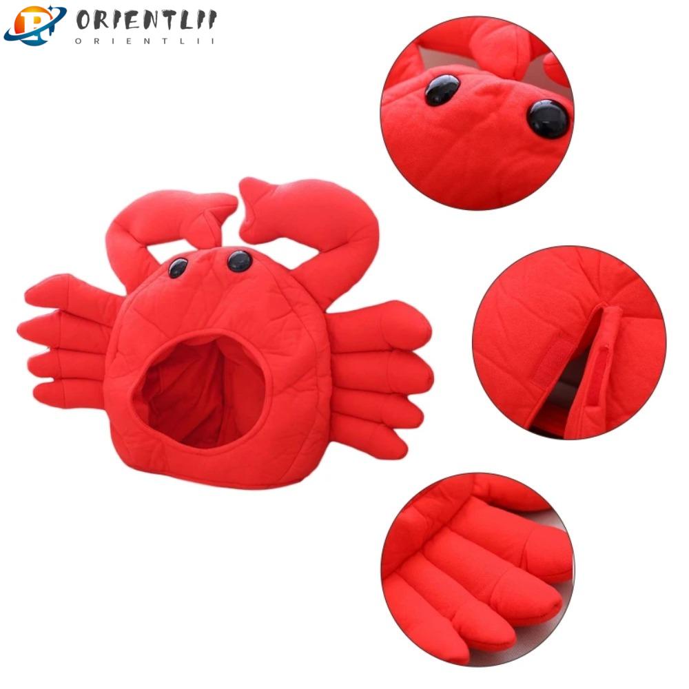 Mũ Đội Đầu Hình Con Cua Dùng Chụp Ảnh Tiệc Halloween