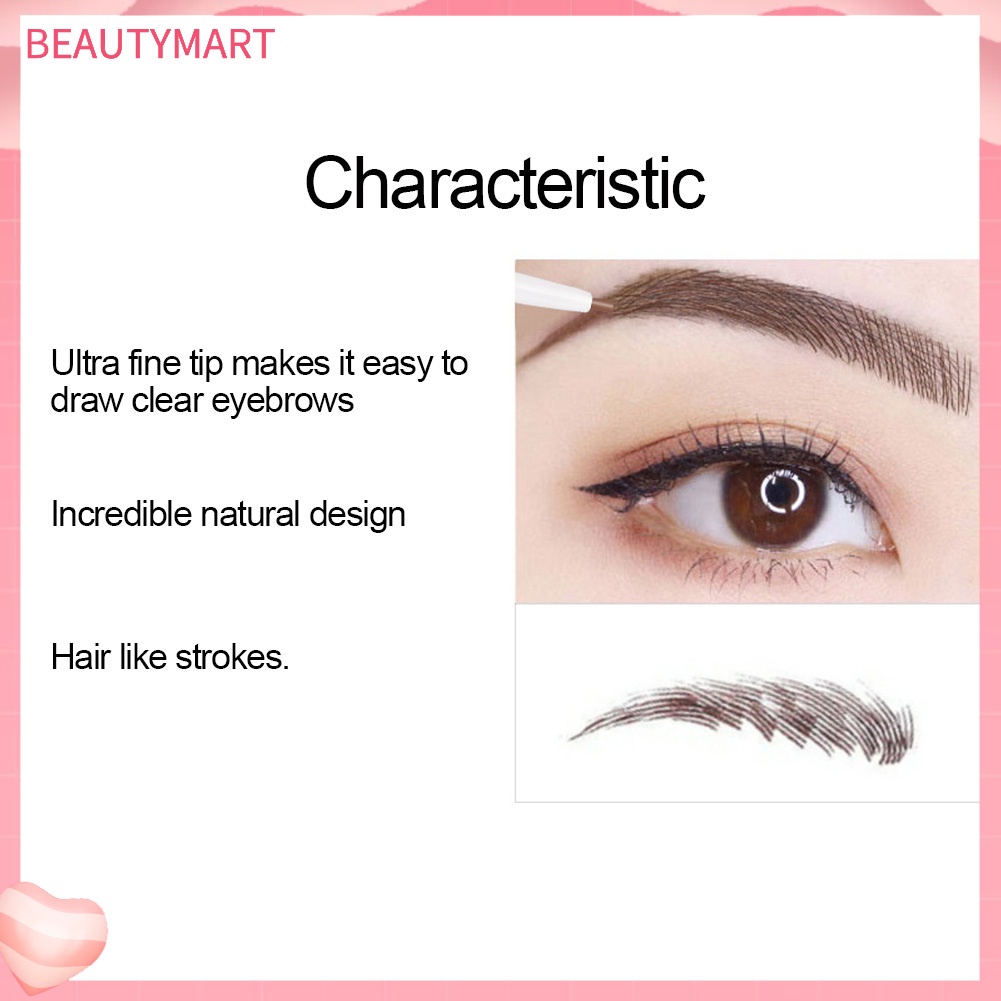 Bút Chì Kẻ Lông Mày Hai Đầu OTWOO Xoay Được Chống Nước Lâu Trôi Kèm Cọ