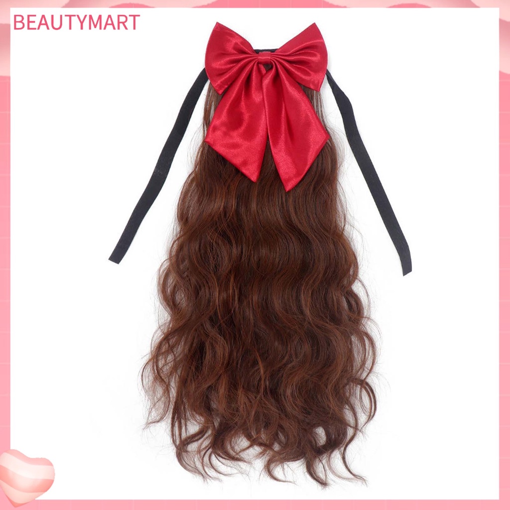 Bộ Tóc Giả Đuôi Ngựa Dài Xoăn Co Giãn Độc Đáo Cho Nữ