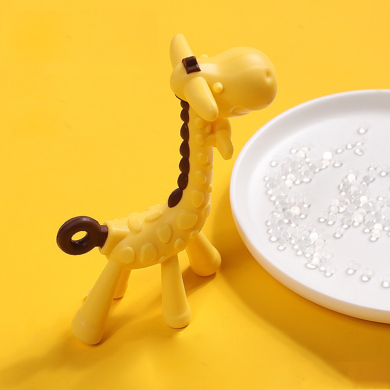 Đồ Chơi Ngậm Mọc Răng Hình Hươu Cao Cổ Hoạt Hình Bằng Silicon Cấp Thực Phẩm Cho Bé Sơ Sinh