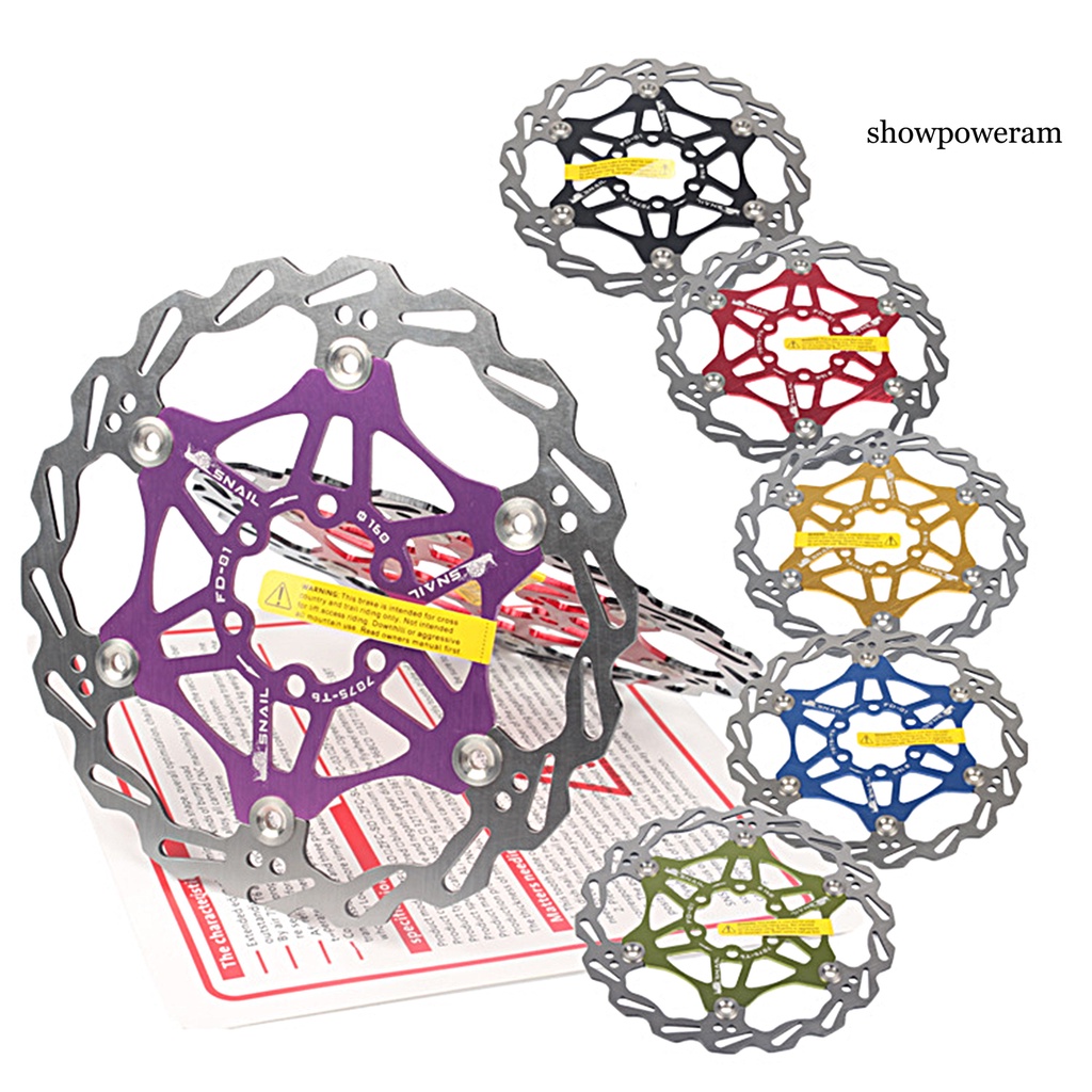 Đĩa Phanh Xe Đạp SP-Bicycle Cách Nhiệt 6 Họa Tiết Bằng Thép Không Gỉ