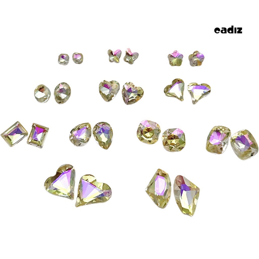 Set 10 Phụ Kiện Đính Đá 3D Nhiều Hình Dạng Sang Trọng Trang Trí Móng Tay Nghệ Thuật