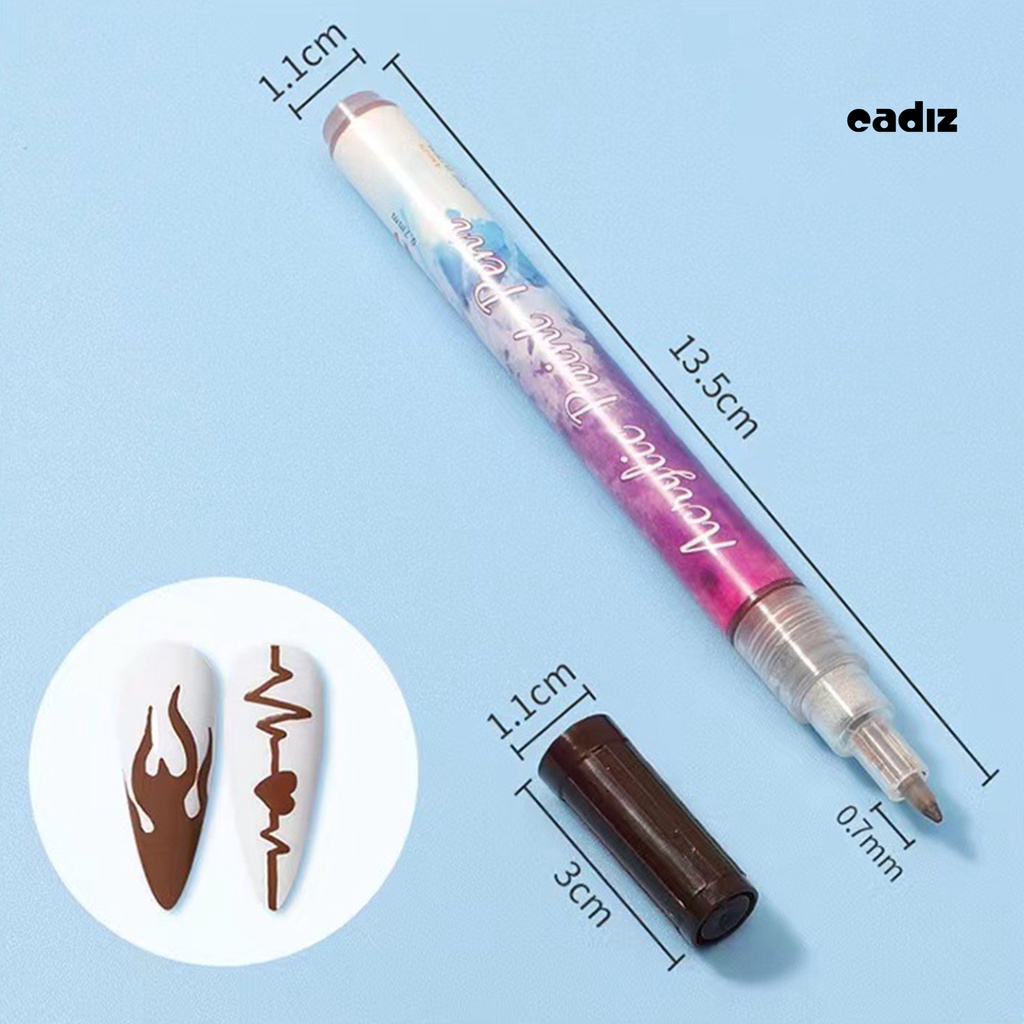 Set 12 Bút Vẽ Móng Nghệ Thuật Nhanh Khô Chống Thấm Nước