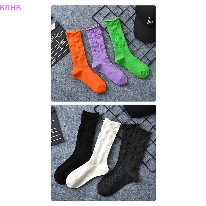 Vớ Dệt Kim Rách Thời Trang Harajuku Đường Phố Mới Cho Nữ