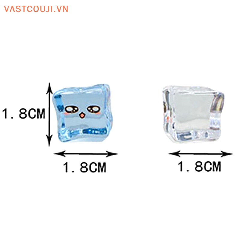 Set 5 Viên Đá Dạ Quang Trong Suốt Có Mặt Dây Chuyền Bằng Resin DIY
