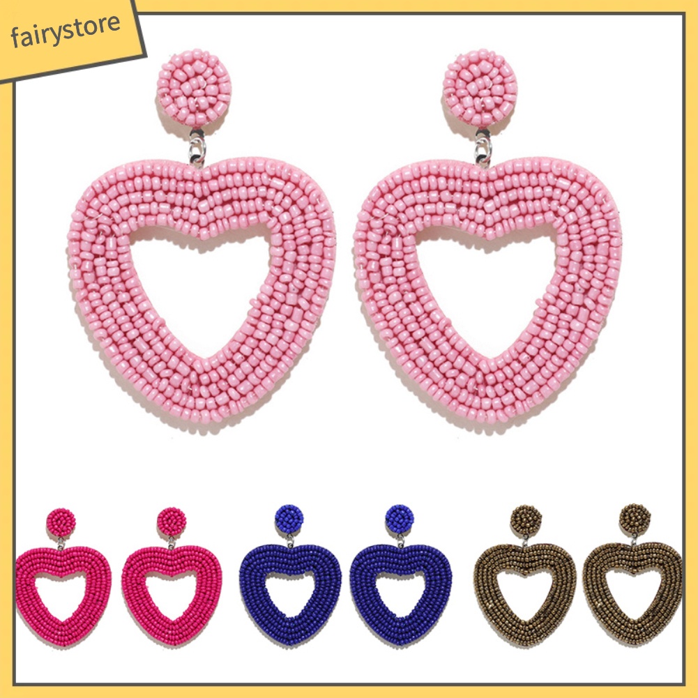 Bông Tai Hình Trái Tim Thời Trang Dành Cho Nữ