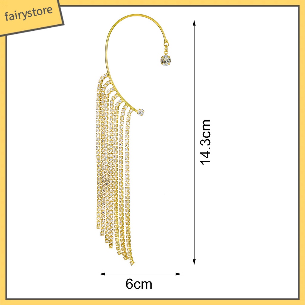 1 Khuyên Kẹp Vành Tai Hình Chữ C Dát Dát Đá Cho Cuộc Sống Hàng Ngày