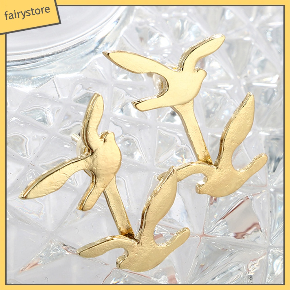 Khuyên Tai Hình Tai Chim / Hình Học Không Đối Xứng [FRO] Cho Nữ