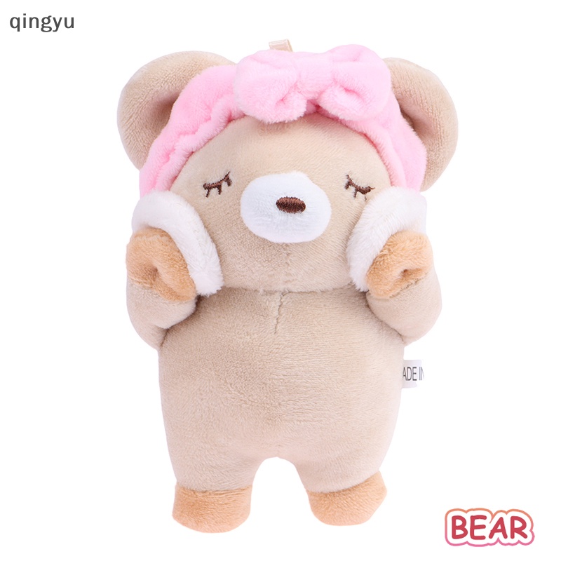 Đồ chơi nhồi bông Mềm Mại Treo Móc Khóa Hình Chú Thỏ / Heo / Heo Đáng Yêu Cho Bé