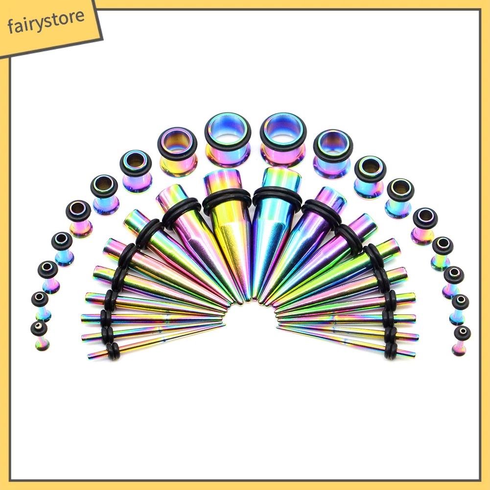 Bộ 36 Cái Khuyên Nong Tai Bằng Thép Không Gỉ Hình Nón