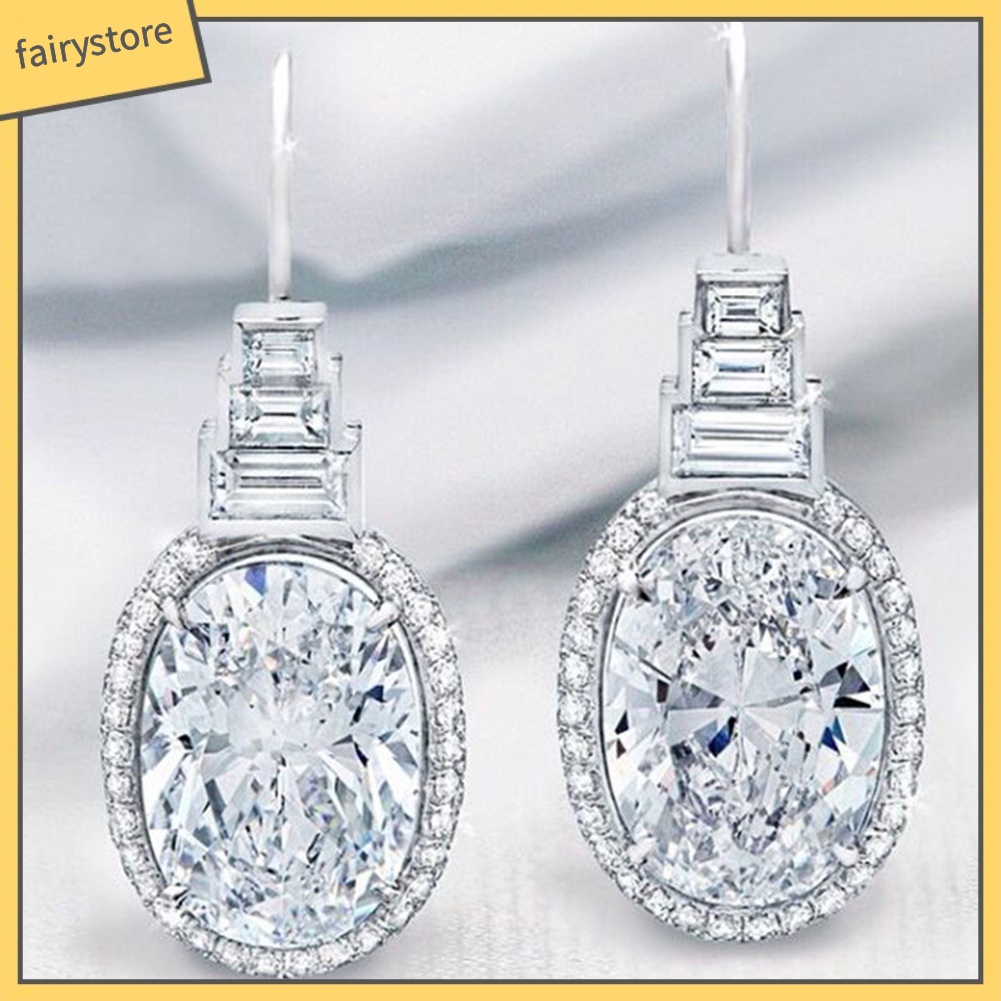 Khuyên Tai Đính Đá Zircon Thời Trang Cho Nữ
