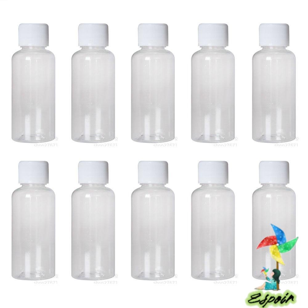 ESPO Set 10 Bình Nhựa Đựng Nước Ép 2 Oz 60ml Có Nắp Đậy Tiện Dụng