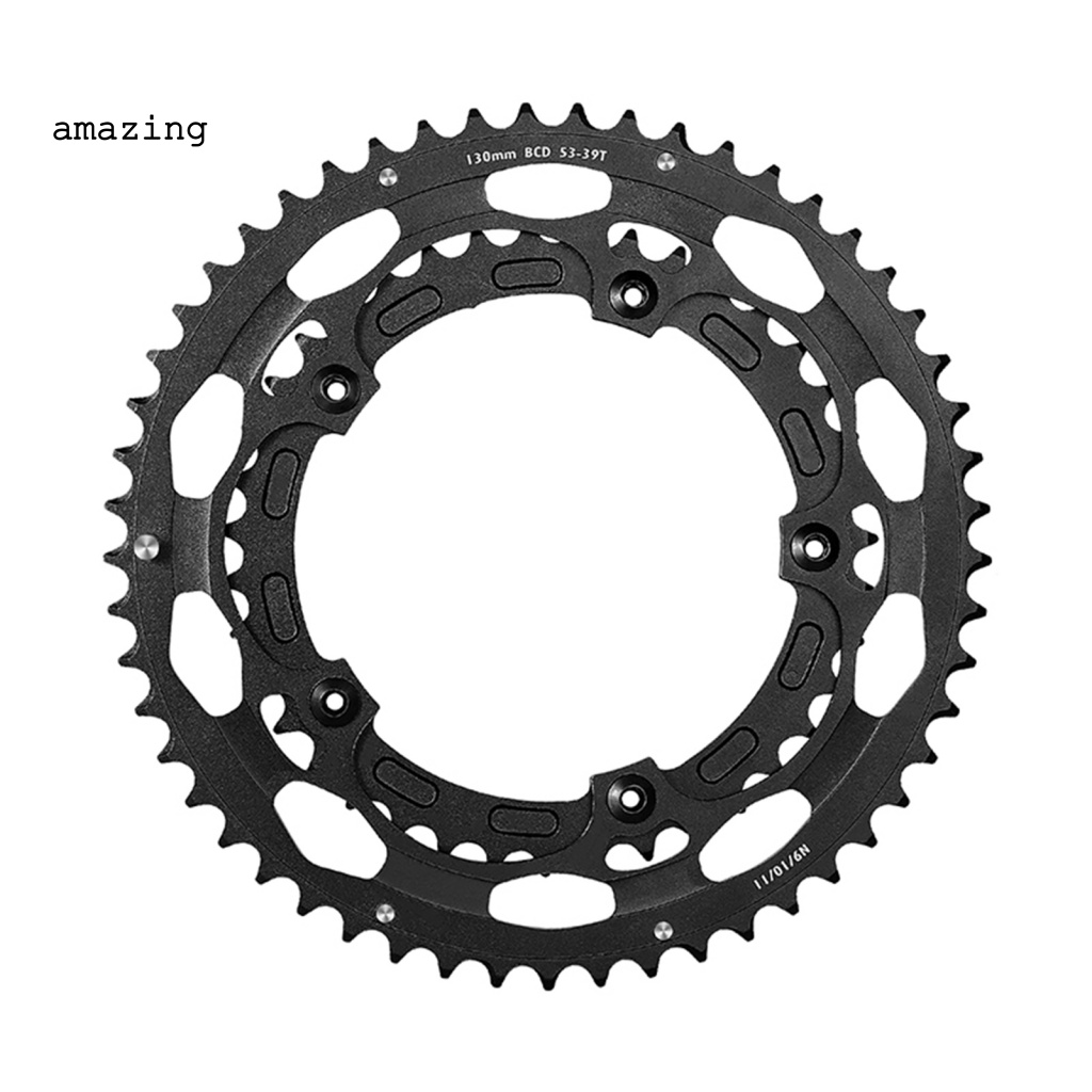 Bộ 2 Bánh Xích Xe Đạp 53T-39T Bằng Hợp Kim Nhôm Siêu Nhẹ Chất Lượng Cao